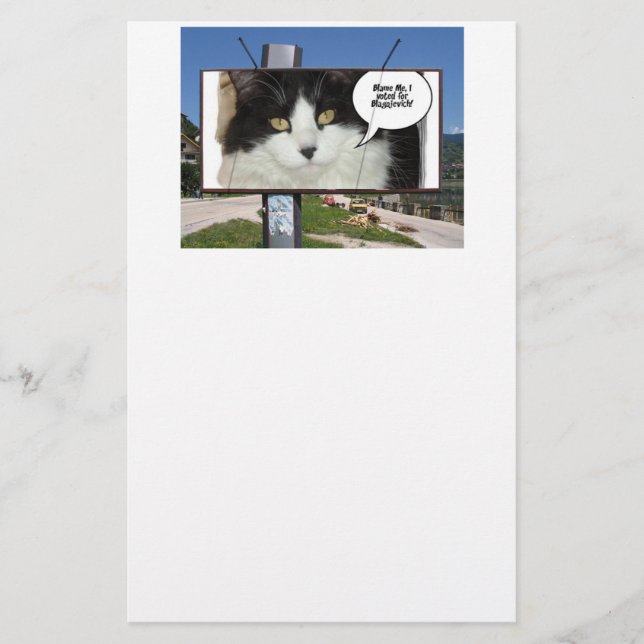 Rod Blagojevich Briefpapier (Vorderseite)