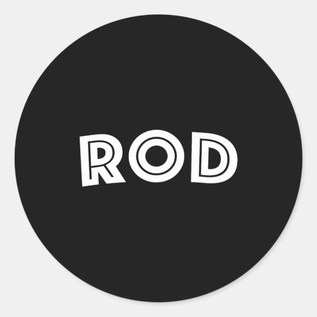 Rod  runder aufkleber (Vorderseite)