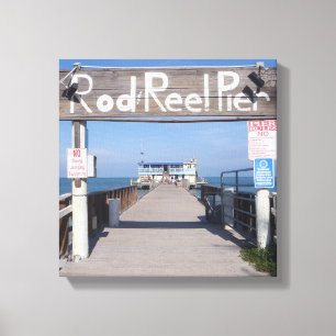 Rod- u. Spulen-Pier-Leinwand-Druck Leinwanddruck