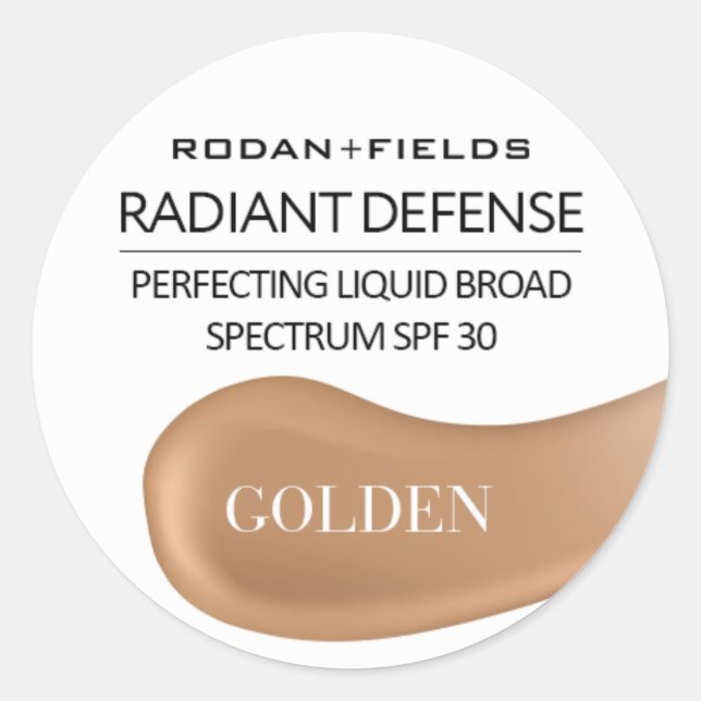 Rodan et Fields Stickers de défense radiale | Or (Devant)