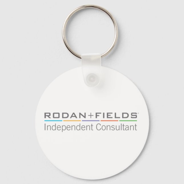Rodan + Felder weißer Schlüsselanhänger (Vorderseite)