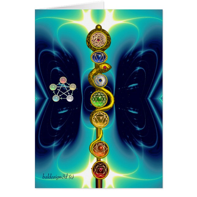 RODE D'ASCLEPIUS 7 CHAKRAS, YOGA, ÉNERGIE SPIRITUE (Devant)