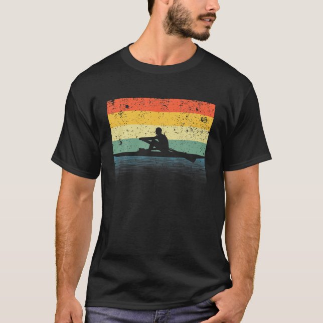 Rodelkunst für Männer Crew Bootsführerin T-Shirt (Vorderseite)