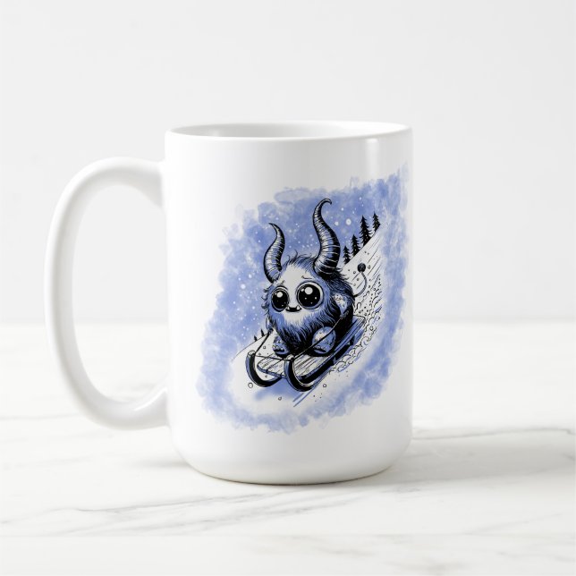 Rodelmonster Kaffeetasse (Links)