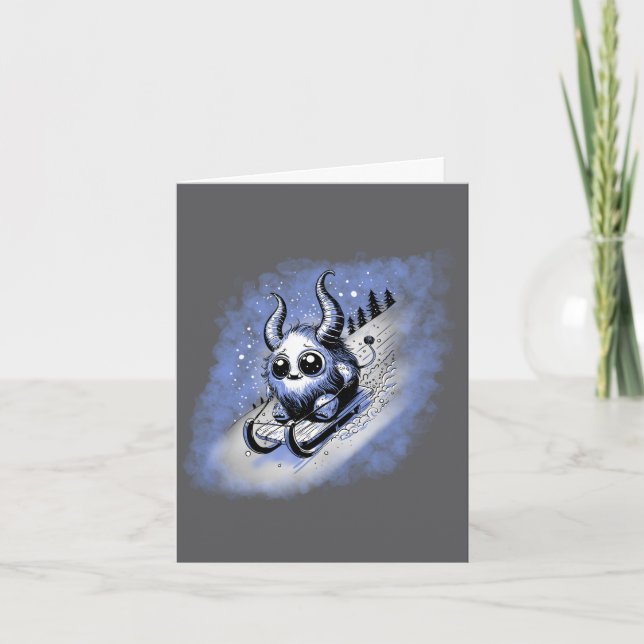 Rodelmonster Karte (Vorderseite)