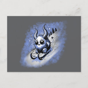 Rodelmonster Postkarte
