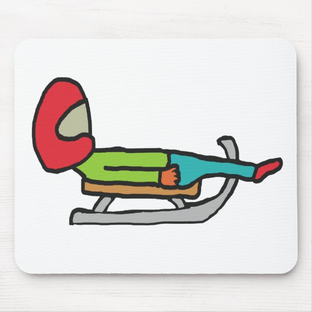 Rodeln Mousepad (Vorne)