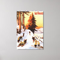 Rodeln und Skifahren im Vosges Poster