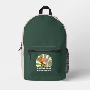 Rodent Bros Nie Stress Lustiger Capybara Bedruckter Rucksack