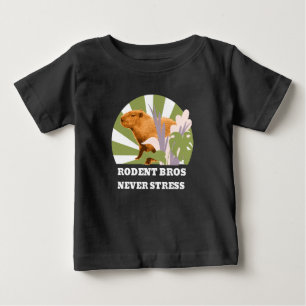 Rodent Bros Stress Capybara Baby T-shirt