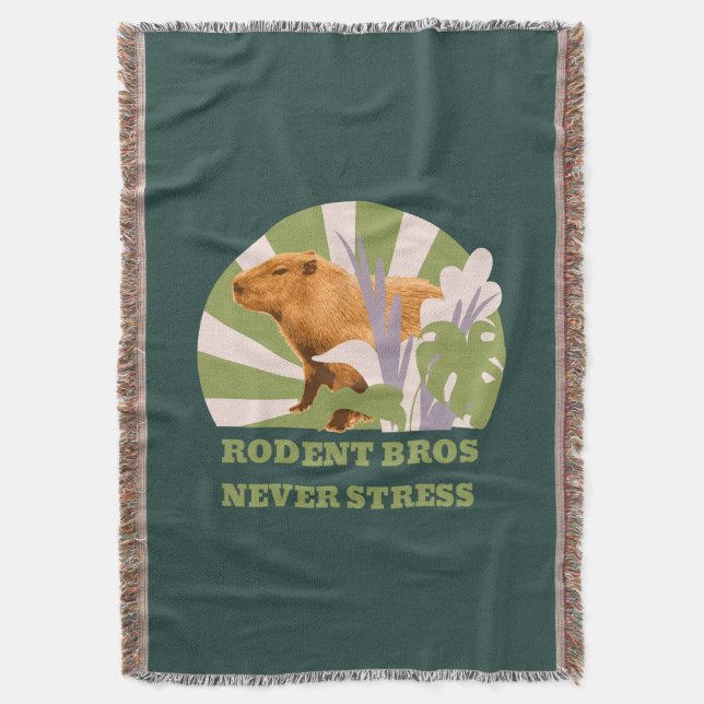 Rodent Bros Stress Capybara Decke (Vorderseite Vertikal)