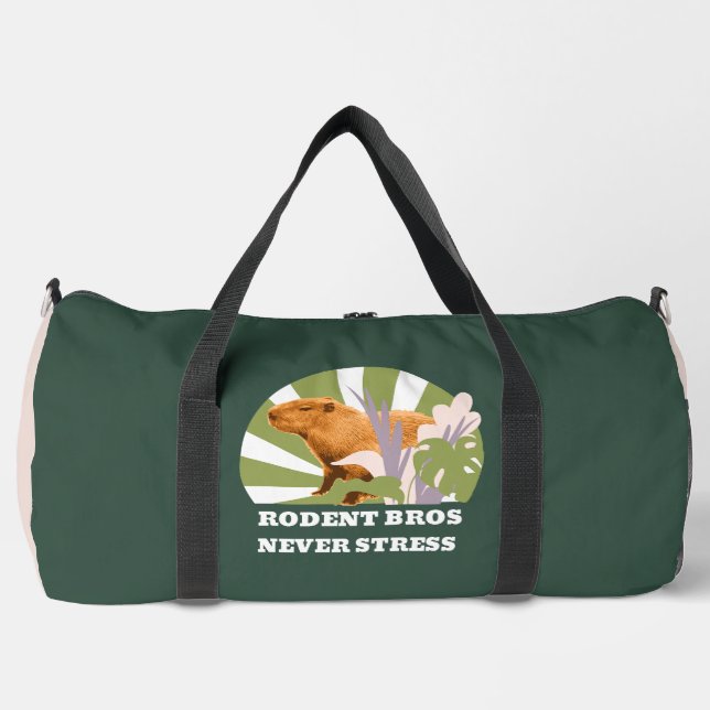 Rodent Bros Stress Capybara Duffle Bag (Vorderseite)