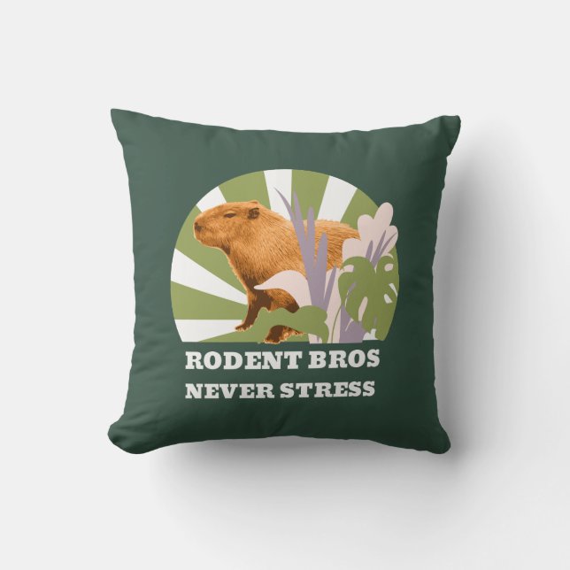 Rodent Bros Stress Capybara Kissen (Vorderseite)