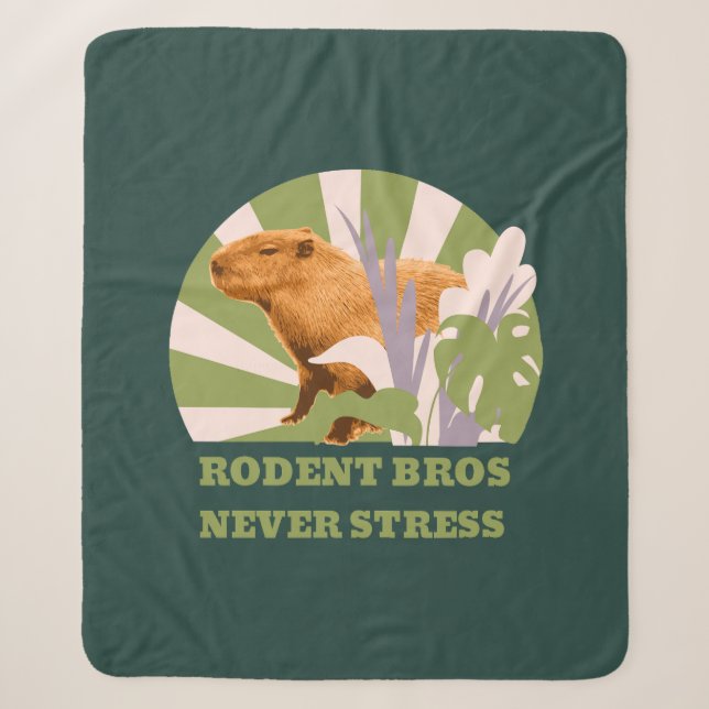 Rodent Bros Stress Capybara Sherpadecke (Vorderseite)