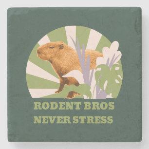 Rodent Bros Stress Capybara Steinuntersetzer