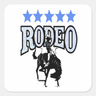 Rodeo-Aufkleber Quadratischer Aufkleber
