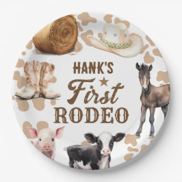 Rodeo Birthday Boy Western Pappteller