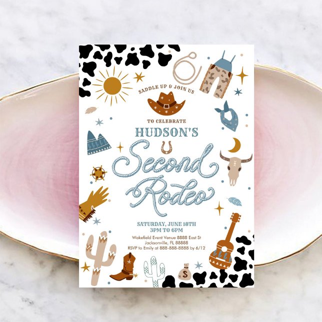 Rodeo Birthday Invitation Western Theme (Créateur téléchargé)