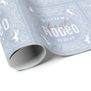 Rodeo Birthday Wrapping Paper - Western Bandan Geschenkpapier