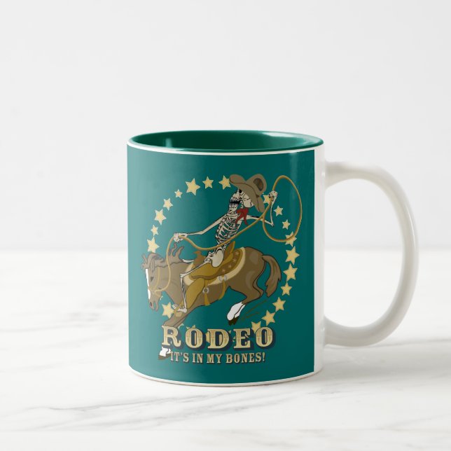 Rodeo Bones Zweifarbige Tasse (Rechts)