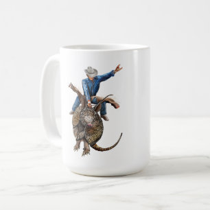 Rodeo Bull Rider Armadillo Broncodillo Kaffeetasse