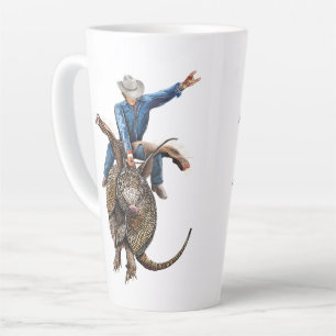 Rodeo Bull Rider Armadillo Broncodillo Milchtasse