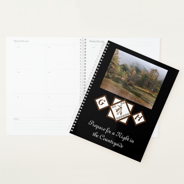 Rodeo Bull Rider et Longhorn Monogram Photo (Devant avec enveloppe)