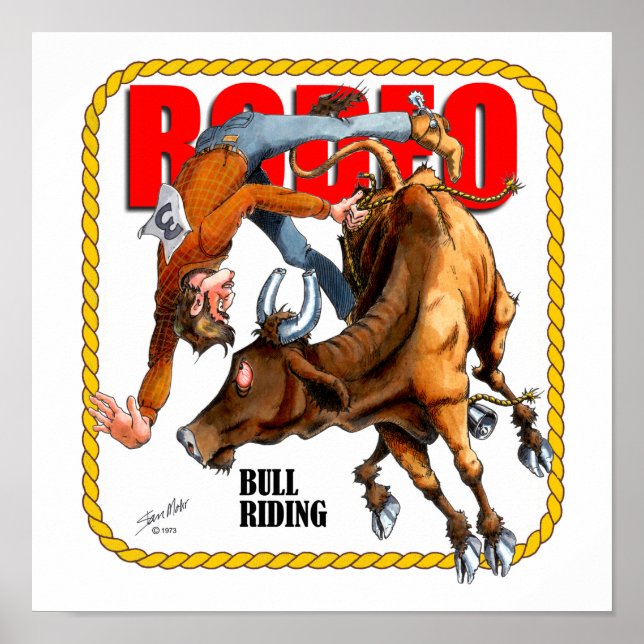 Rodeo Bull Rider Poster (Vorne)