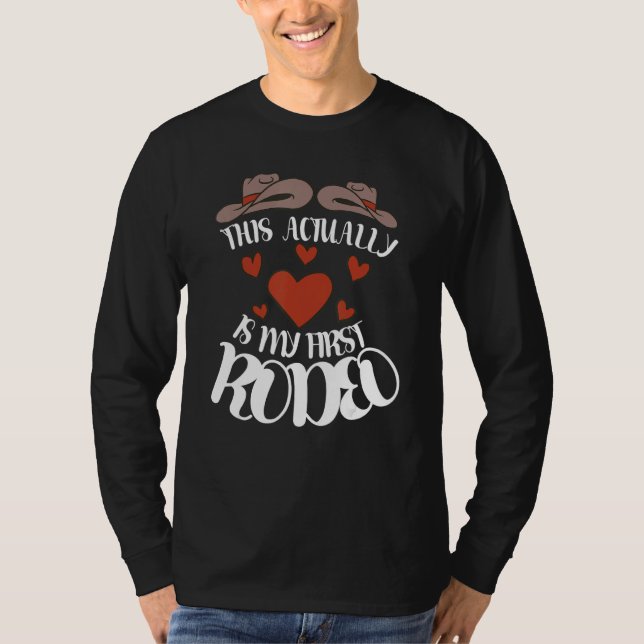Rodeo Bull Riding Living Show Bauer Rind T-Shirt (Vorderseite)