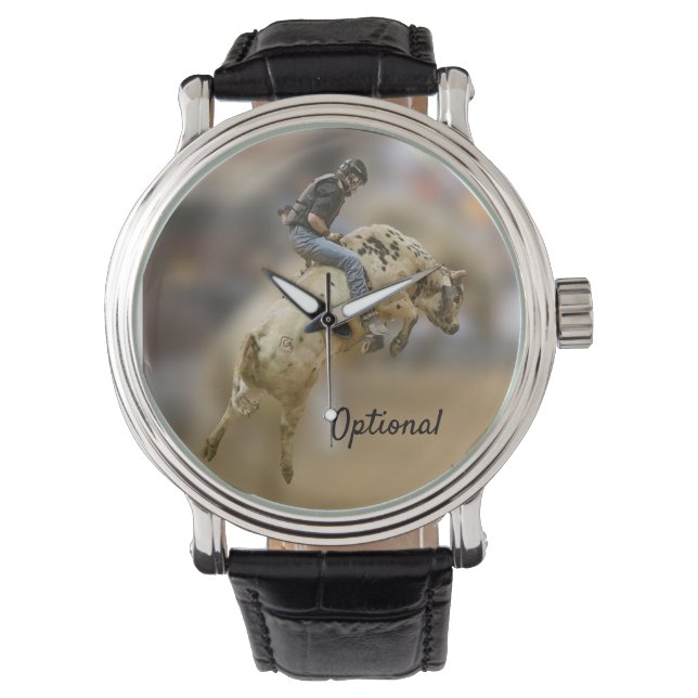 Rodeo Bullride Armbanduhr (Vorderseite)