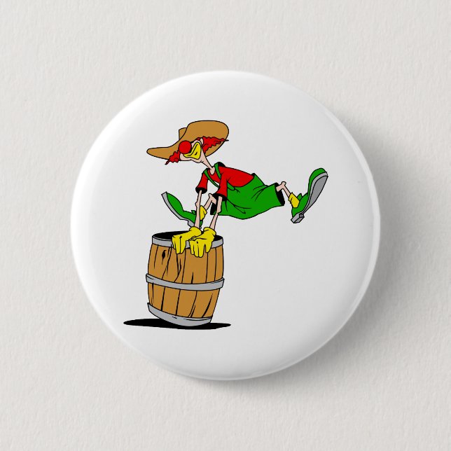 Rodeo-Clown Button (Vorderseite)