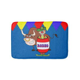Rodeo Clown in der Badezimmerdekoration von Fass u Badematte