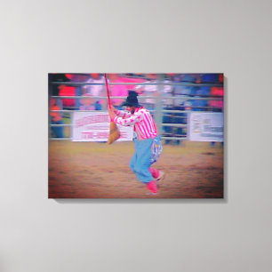 Rodeo Clown Leinwand Art