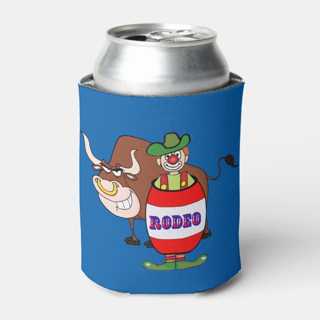 Rodeo Clown und Bull Dosenkühler (Kanne Vorderseite)