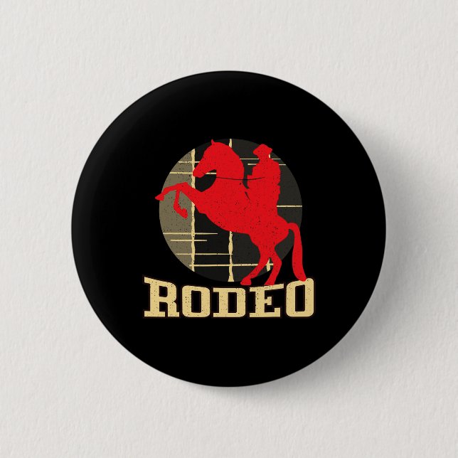 Rodeo Country Cowboys - Reiten Button (Vorderseite)