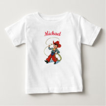 Rodeo Cowboy mit Lasso-Seil personalisierter Name 