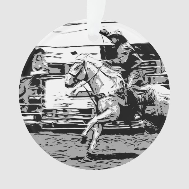 Rodeo Cowboy - Steer Roping Event (devant)