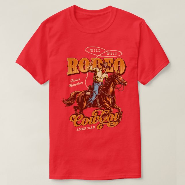 Rodeo Cowboy T-Shirt (Design vorne)