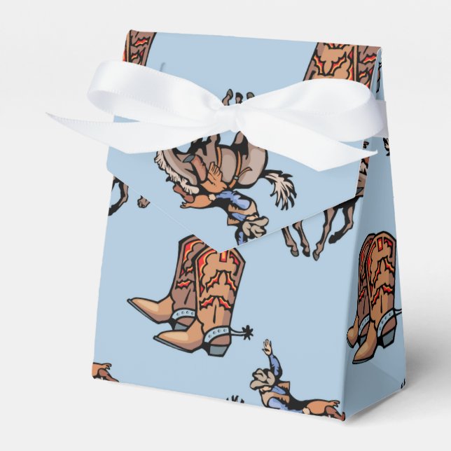 Rodeo Cowboy, Western Stiefel, Pferd, Land Geschenkschachtel (Vorderseite)