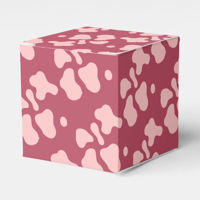 Rodeo Cowgirl Pink Cowprint Baby Dusche Geschenkschachtel (Vorderseite)