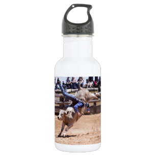 Rodeo, das Stier sich sträubt Trinkflasche