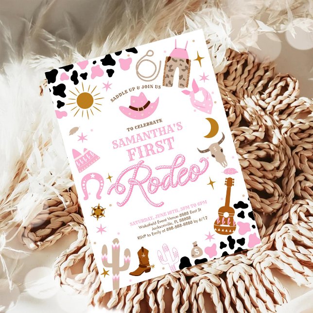 Rodeo First Birthday Invitation Einladung (Von Creator hochgeladen)