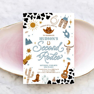 Rodeo-Geburtstagseinladung Western-Thema Einladung