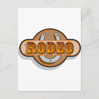 Rodeo Horseshoe Postkarte