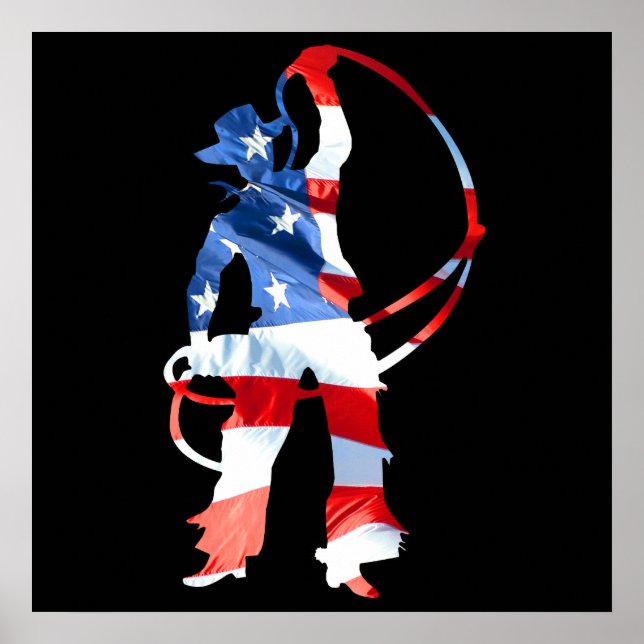 Rodeo ist Amerika - Roping Poster (Vorne)