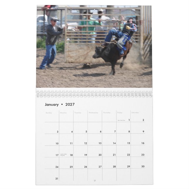 Rodeo Kalender (Jan 2027)
