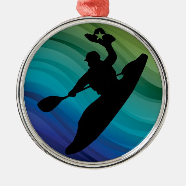 Rodeo Kayak Ornament Aus Metall (Vorne)