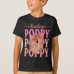 Rodeo Klatschmohn rosa Stiefel Kokette Cowgirl Geb T-Shirt