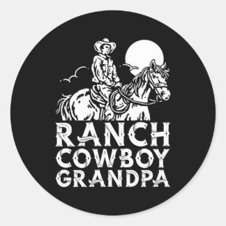 Rodeo Kuh Western Reitsport Reitstrecke Kuh Runder Aufkleber