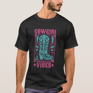 Rodeo Land Western Pferdeliebhaber Cowboy Stiefel T-Shirt